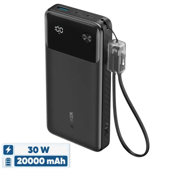 پاوربانک انکر ظرفیت 20000 میلی آمپر ساعت A1384H11  30W
