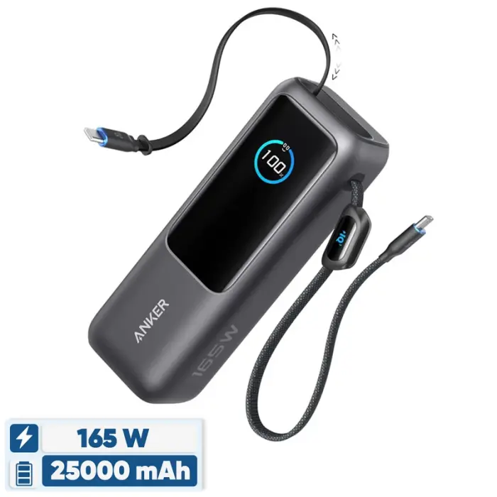 پاوربانک انکر ظرفیت 25000 میلی آمپر ساعت A1695 Multi Device 165W